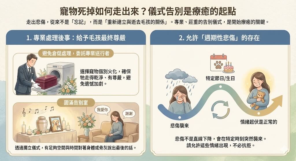 寵物死掉如何走出來？儀式告別是療癒的起點